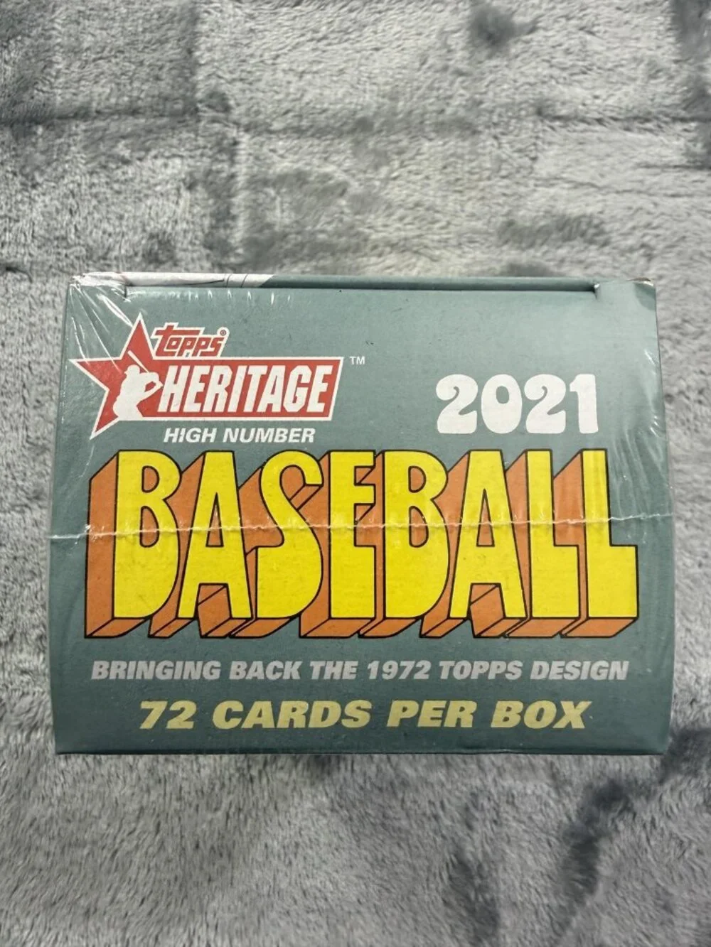 New 2021 Topps Heritage High Number Baseball Box MLB 72 Cards Sealed Retail